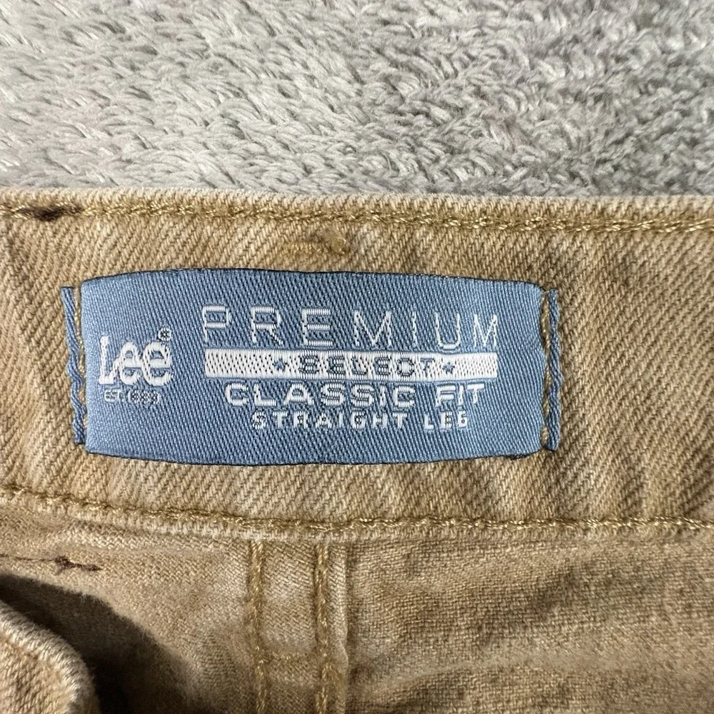 Lee Premium Select Men's 42x32 Tan‎ Classic Fit Denim Jeans SEE DESCRIPTION